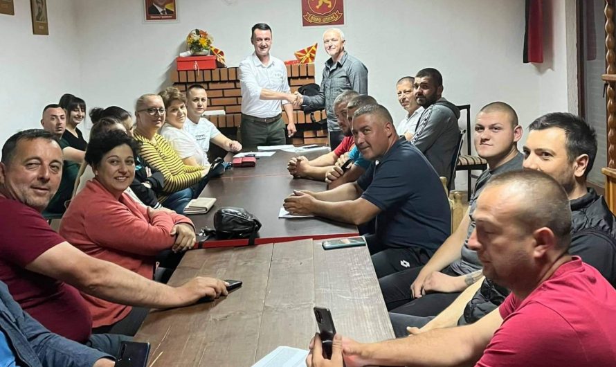 Извршено примопредавање на функцијата претседател на ОК на ВМРО-ДПМНЕ Чешиново Облешево