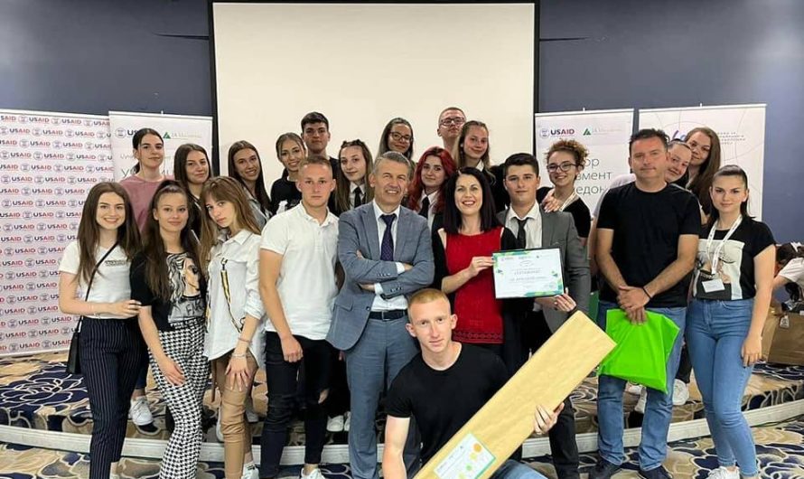 СОУ „Љупчо Сантов“- Најпретприемничко училиште за 2021/22 во програмата на Џуниор Ачивмент Македонија