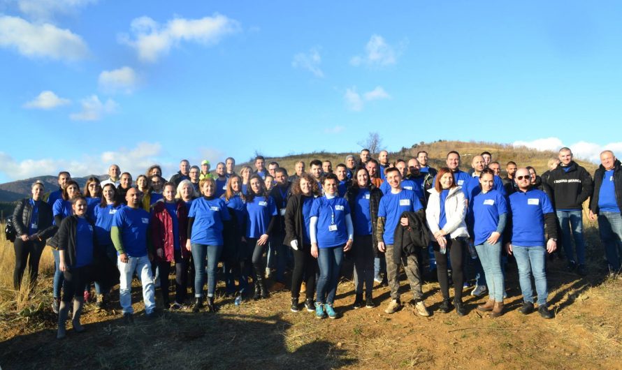 Вработени во „Амфенол Технолоџи Македонија“ засадија 3000 багремови садници