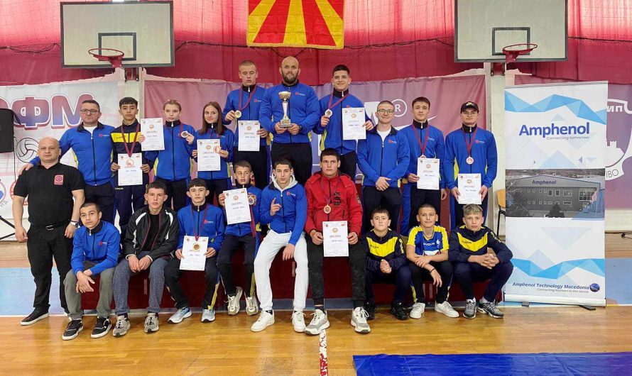 Трето место екипно за БК „Спартак“ на Државното првенство во борење слободен стил – У15 пионери и пионерки